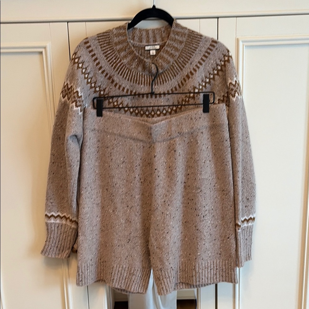 J.Crew Fair Isle Cashmere Yoke Sweater Set